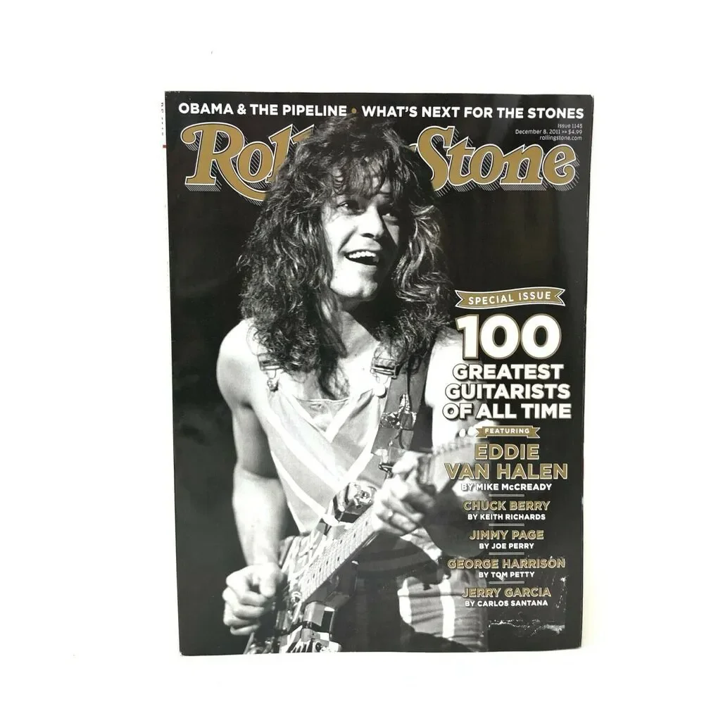 Rolling Stone Magazine Eddie Van Halen 100 Greatest Guitarists Dec 8 2011 #1145‎